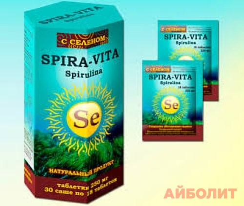 SPIRA-VITA СПИРУЛИНА +Se 250мг 30 табл.