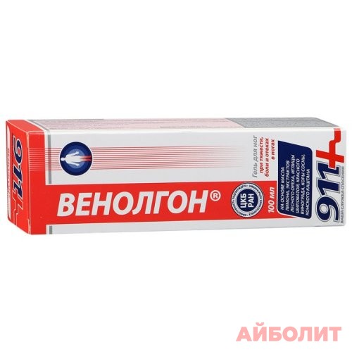 911+ ""ВЕНОЛГОН"" ГЕЛЬ ДЛЯ НОГ 100мл