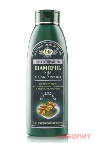 ШАМПУНЬ (ФИТОТЕРАПИЯ) ""IRIS"" ХНА И МАСЛО АРГАНЫ 500мл