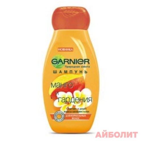 ШАМПУНЬ GARNIER ULTRA DOUX ШЕЛК И БЛЕСК (МАНГО И ЦВЕТЫ ГАРДЕНИИ) 200мл