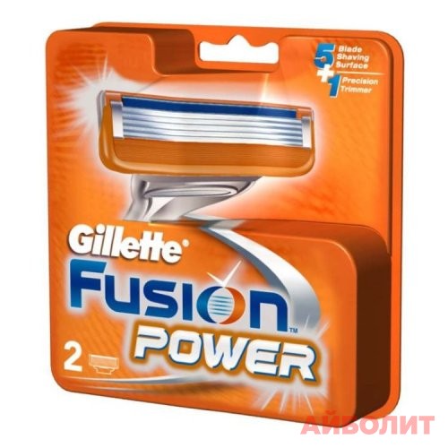 КАССЕТЫ GILLETE FUSION POWER 2 шт 