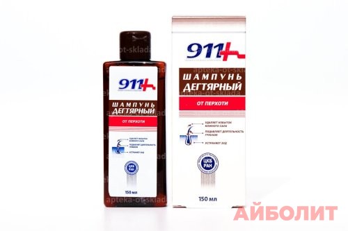 911+ ""ШАМПУНЬ ДЕГТЯРНЫЙ"" 150мл