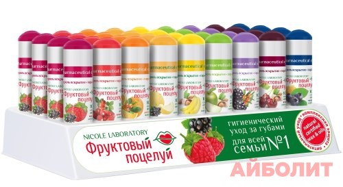 ПОМАДА ФРУКТ.ПОЦЕЛУЙ 3,5гр НАБОР №36