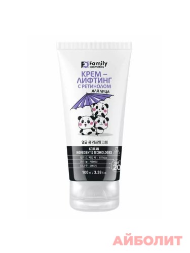 КРЕМ-ЛИФТИНГ ДЛЯ ЛИЦА FAMILY COSMETICS С РЕТИНОЛОМ 100мл
