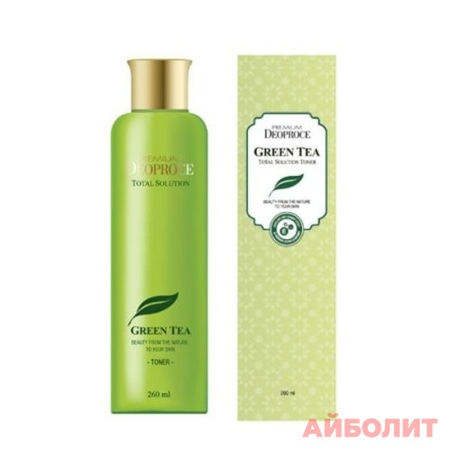 КОСМЕТИКА КОРЕЯ DEOPROCE GREEN TEA TONER 260мл