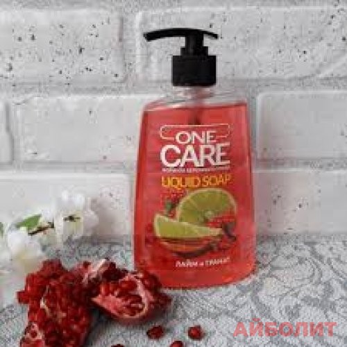 ЖИДКОЕ МЫЛО ""ONE CARE"" ЛАЙМ И ГРАНАТ 500мл