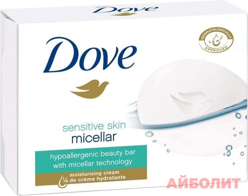 КРЕМ-МЫЛО DOVE SENSITIVE SKIN МИЦЕЛЛЯРНОЕ 90гр