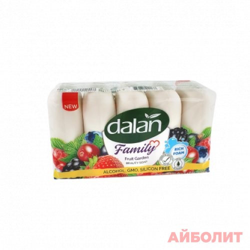 МЫЛО ТУАЛЕТНОЕ DALAN 5х75гр Family Fruit Garden