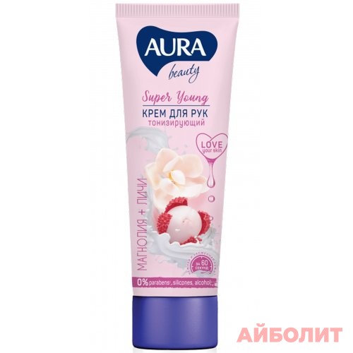 КРЕМ ДЛЯ РУК AURA BEAUTY ТОНИЗИРУЮЩИЙ 75мл