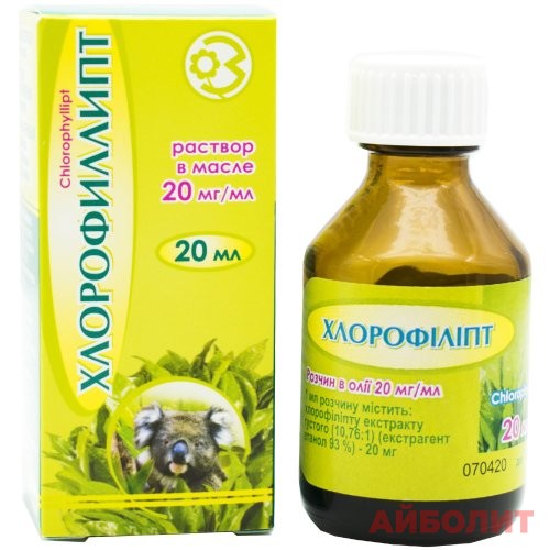 ХЛОРОФИЛЛИПТ СПИРТ Р-Р 1 % 100мл