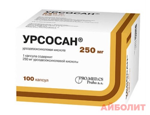 УРСОСАН 250мг 100 капс.