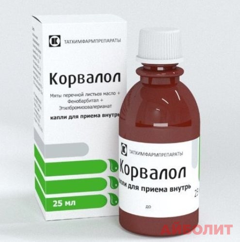 КОРВАЛОЛ капли 25мл