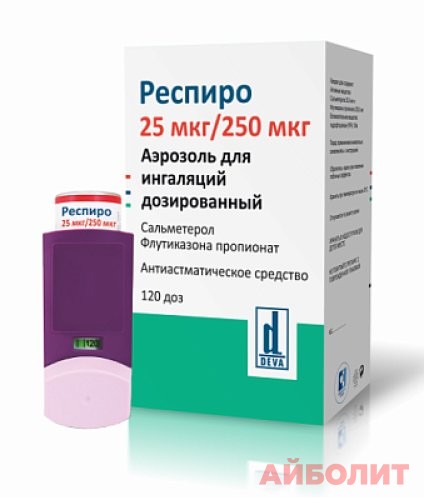 РЕСПИРО АЭР Д/ ИНГ 120 ДОЗ
