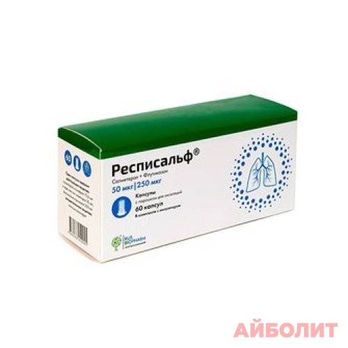 РЕСПИСАЛЬФ С ПОР Д/ ИНГ 50 МКГ+250МКГ (СЕРЕТИД) 60 