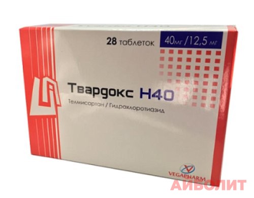 ТВАРДОКС-Н 40МГ/12,5МГ №28 ТАБЛ