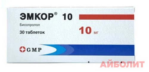 ЭМКОР 10МГ №30 ТАБЛ