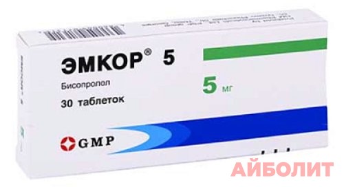 ЭМКОР 5МГ №30 ТАБЛ