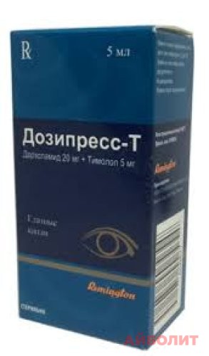 ДОЗИПРЕСС ГЛАЗНЫЕ КАПЛИ 5мл