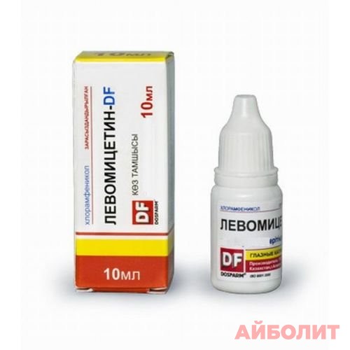 ЛЕВОМИЦЕТИН-DF ГЛАЗНЫЕ КАПЛИ 0,5% 10мл