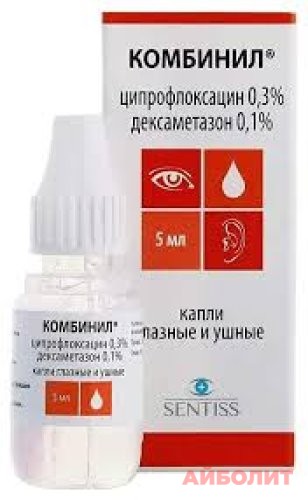 КОМБИНИЛ -ДУО гл/ушн капли 5мл
