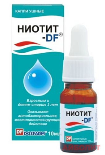 НИОТИТ-DF УШНЫЕ КАПЛИ 10мл