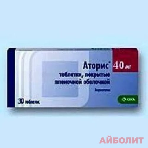 АТОРИС 40мг 30табл