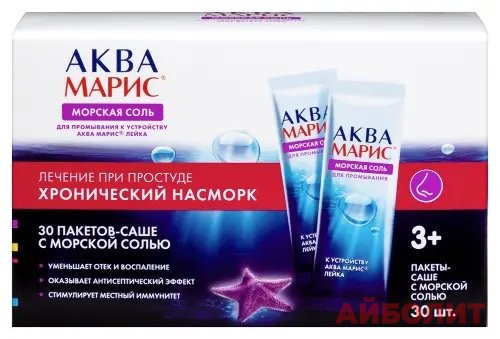 АКВА МАРИС МОРСКАЯ СОЛЬ САШЕ ПАК 30