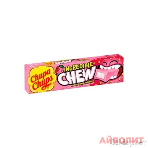ЧЧ INCREDIBLE CHEW КЛУБНИКА 6*12*47г