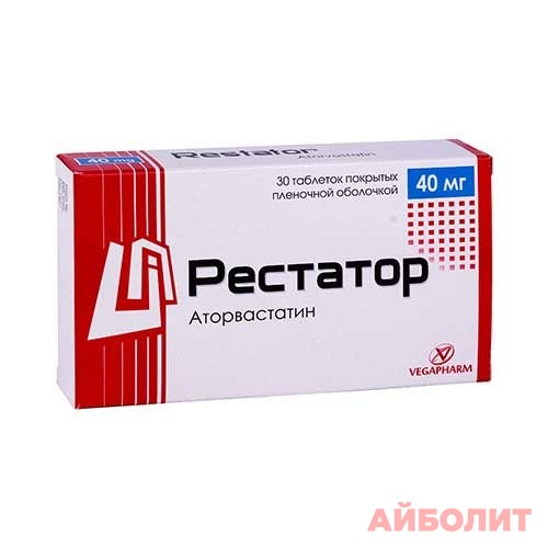РЕСТАТОР 40мг 30 табл.