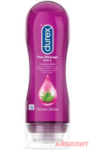 ГЕЛЬ СМАЗКА DUREX PLAY 2в1 (Алоэ Вера) 200,0мл
