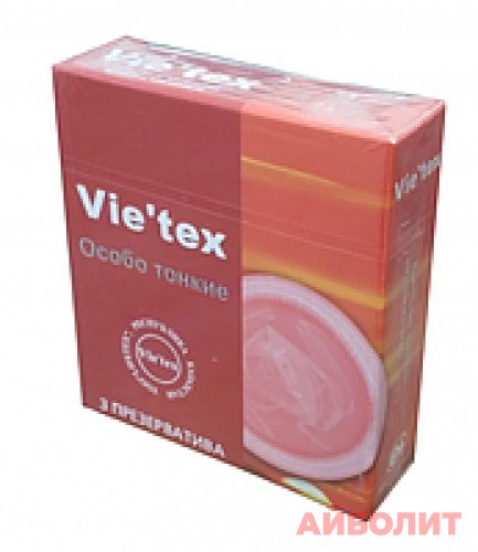 ПРЕЗЕРВАТИВЫ ""VIE'TEX"" №3 ОСОБО ТОНКИЕ