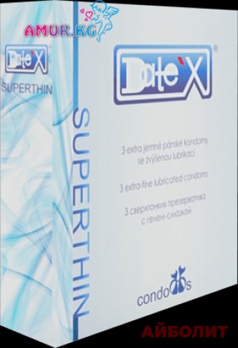 ПРЕЗЕРВАТИВЫ ""DATEX"" №3 СВЕРХТОНКИЕ С ГЕЛЕМ-СМАЗКОЙ