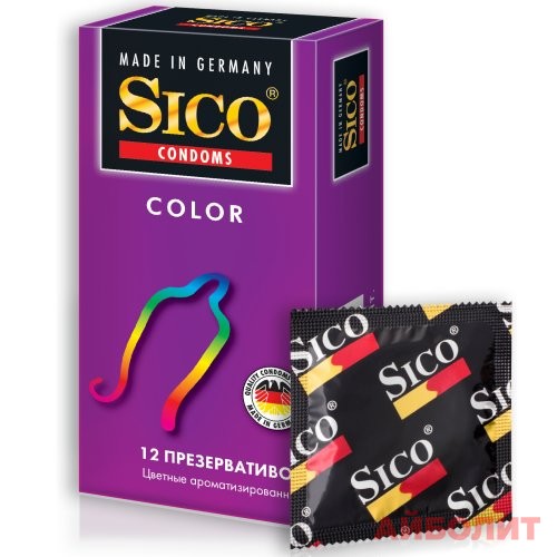 ПРЕЗЕРВАТИВЫ ""SICO"" №12 color (цветные ароматизированные)
