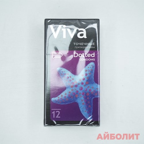 ПРЕЗЕРВАТИВЫ ""VIVA "" № 12 ТОЧЕЧНЫЕ