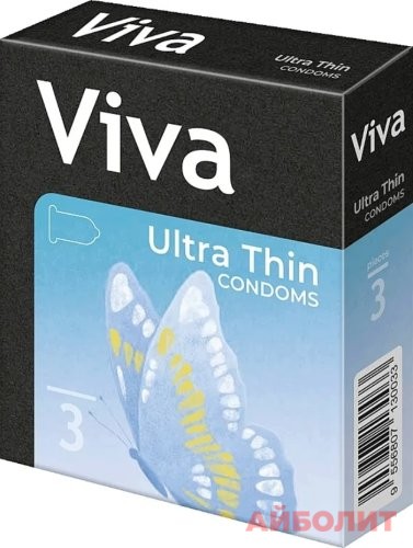 ПРЕЗЕРВАТИВЫ ""VIVA "" № 3 УЛЬТРАТОНКИЕ