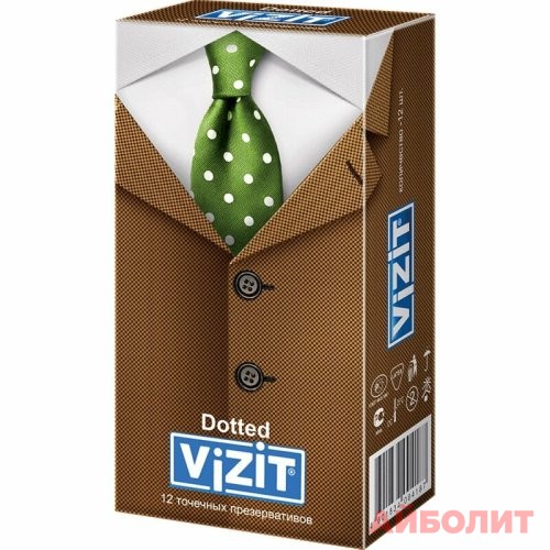 ПРЕЗЕРВАТИВЫ ""VIZIT"" №12 Dotted (ТОЧЕЧНЫЕ)