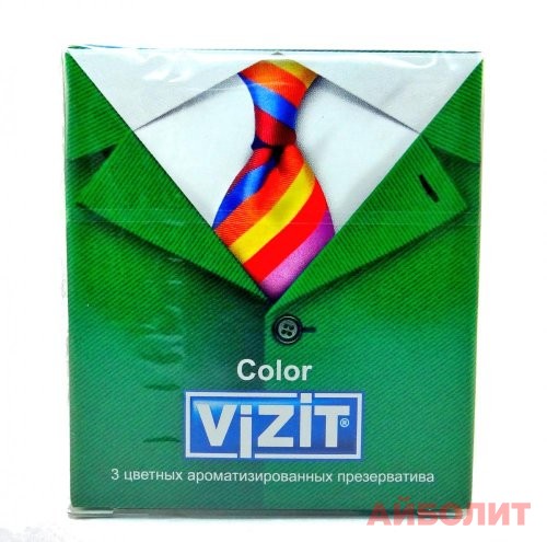 ПРЕЗЕРВАТИВЫ ""VIZIT"" №3 Color (ЦВЕТНЫЕ АРОМАТИЗИРОВАННЫЕ)
