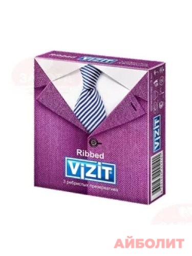 ПРЕЗЕРВАТИВЫ ""VIZIT"" №3 Ribbed (РЕБРИСТЫЕ)