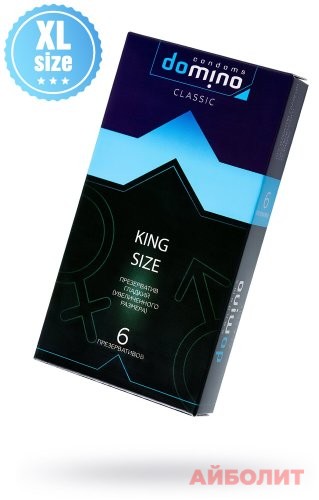 ПРЕЗЕРВАТИВЫ DOMINO CLASSIC №6 KING SIZE ГЛАДКИЙ