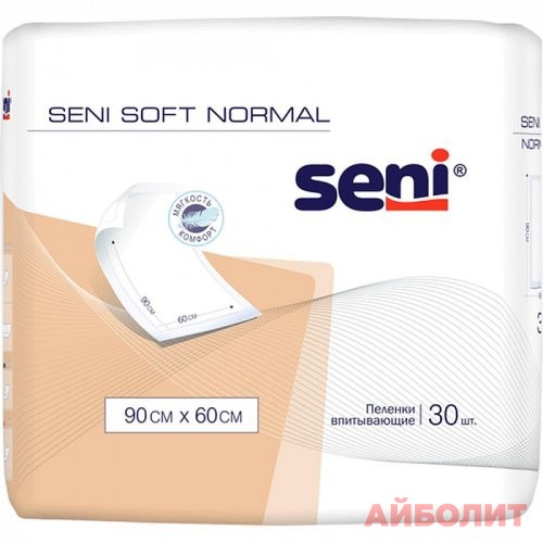 ПЕЛЕНКИ SENI SOFT Р 90х60 Д/ВЗР 30шт.