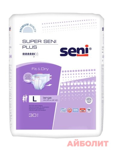 ПОДГУЗНИКИ SUPER SENI PLUS LARGE Р3 №30