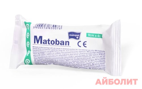 БИНТ ЭЛАСТ. MATOBAN ВЯЗАНЫЙ 8СМX5М