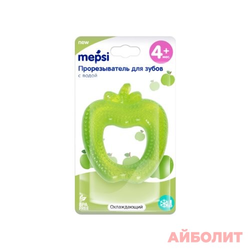 ПРОРЕЗЫВАТЕЛЬ MEPSI ОХЛАЖ С ВОДОЙ 4+ яблоко