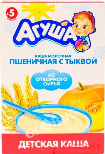 КАША ""АГУША"" МОЛОЧНАЯ ПШЕНИЦА с ТЫКВОЙ 200г