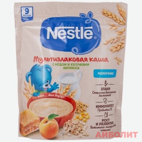 КАША NESTLE МУЛЬТИЗЛАКОВАЯ МЕД/АБРИКОС 200гр