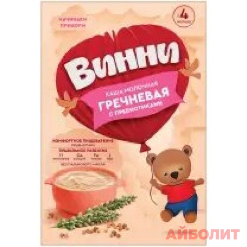 КАША МОЛ. ""ВИННИ"" ГРЕЧНЕВАЯ (4мес+) 200г