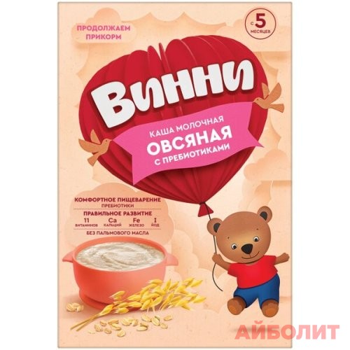 КАША МОЛ. ""ВИННИ"" ОВСЯНАЯ (5мес+) 200г