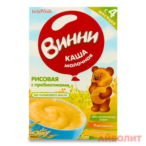 КАША МОЛ. ""ВИННИ"" РИСОВАЯ (4мес+) 200г