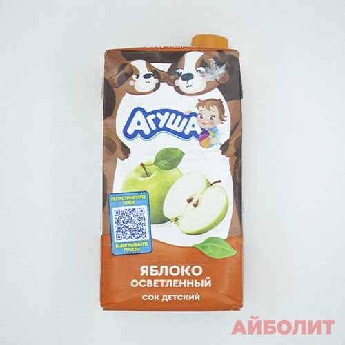 СОК ""АГУША"" 500мл (ЯБЛОКО ОСВЕТЛЕННОЕ)