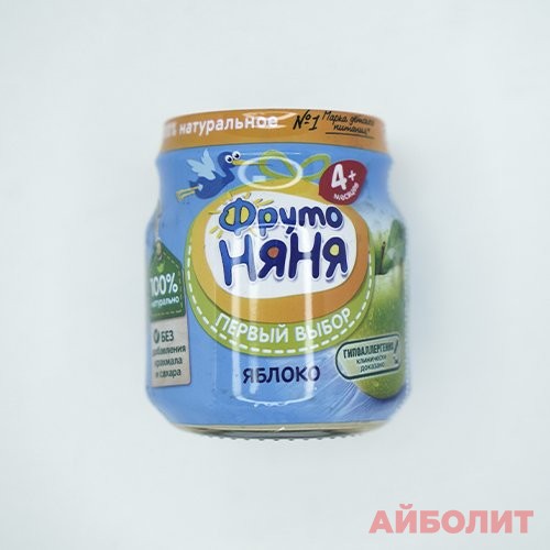 ПЮРЕ ""ФРУТО НЯНЯ"" 100г ЯБЛОКО